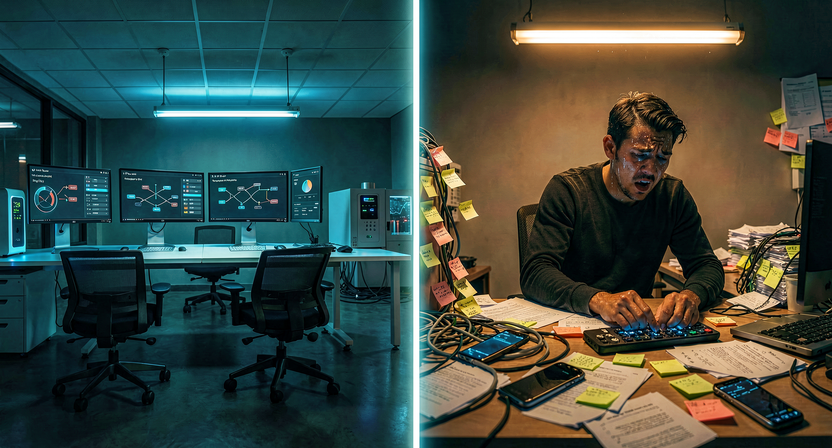 Productivity gap between companies with organized systems and Mexican SMBs operating in manual chaos